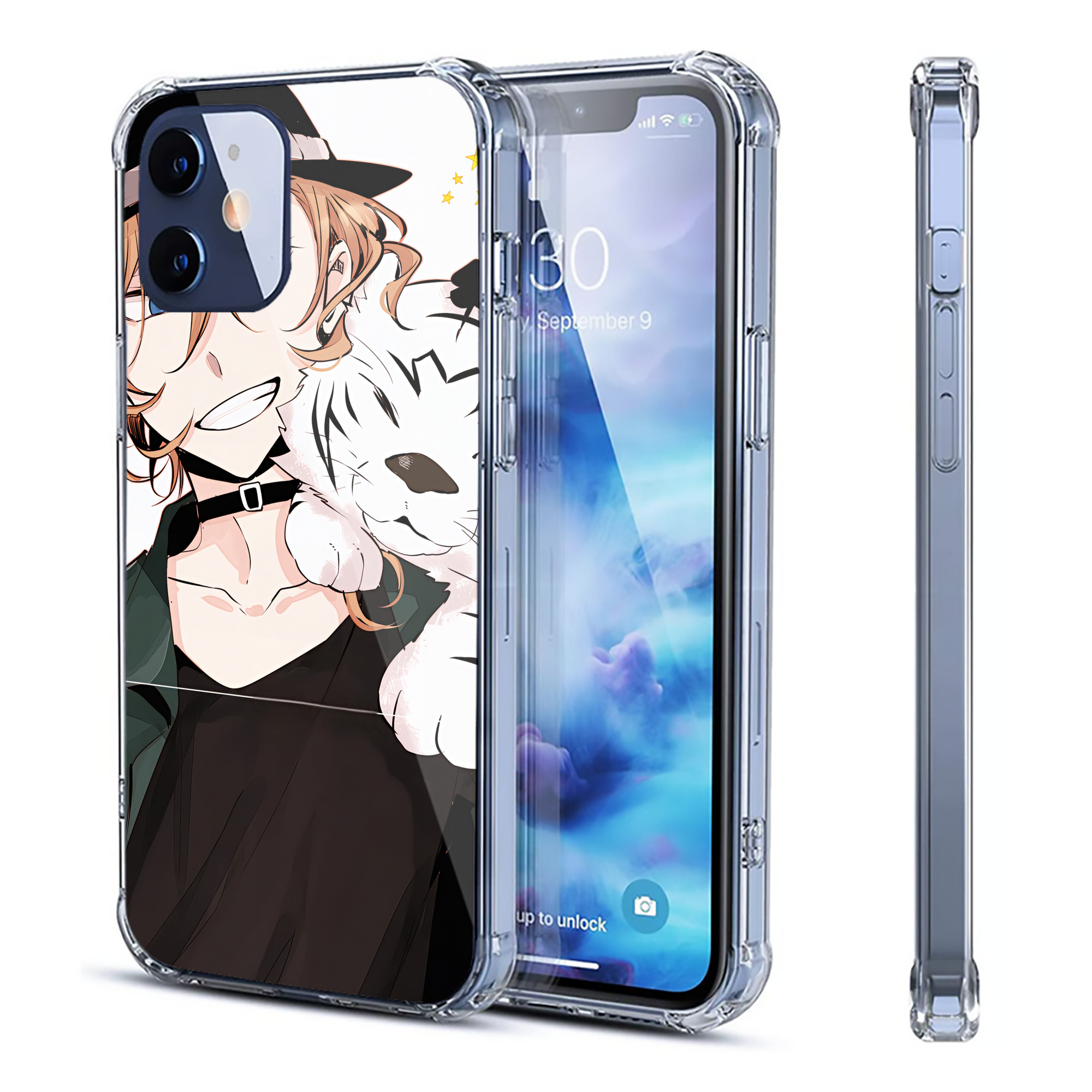 （画像用） 文豪ストレイドッグス Bungo Stray Dogs 【iPhone 12シリーズ対応】透明スマホケース（クリアソフトケース）